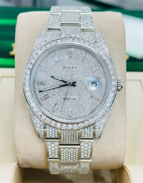 vendesi rolex custom diamond paved dial for rolex datejust